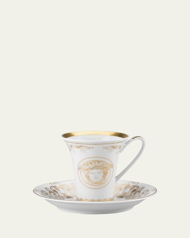 Medusa Gala Gold A. D. Cup & Saucer